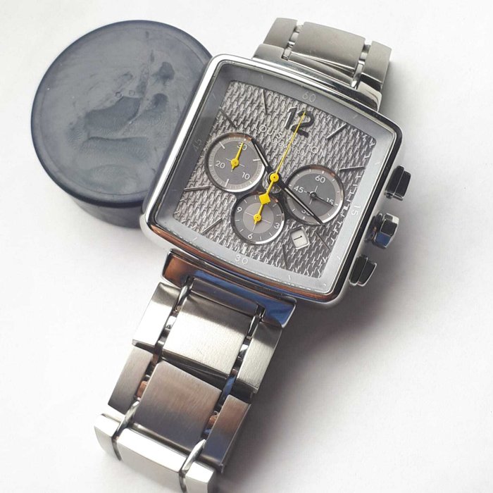 Louis Vuitton - Speedy Chronograph Automatic Jagged Grey Dial with Yellow Hands - Q2121 - Mænd - 2011-nu