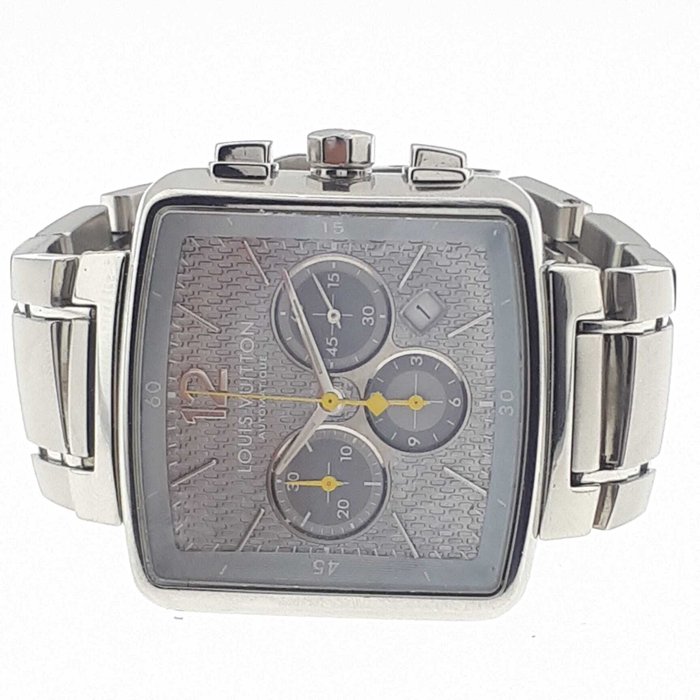 Louis Vuitton - Speedy Chronograph Automatic Jagged Grey Dial with Yellow Hands - Q2121 - Mænd - 2011-nu