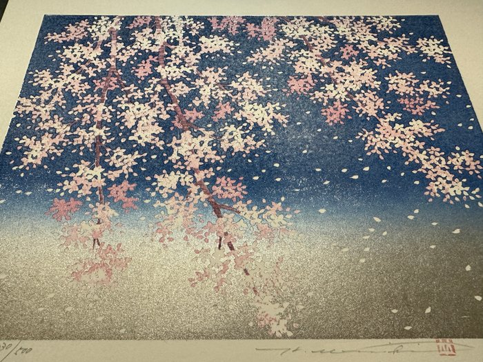 Tree Series:  "Sakura" Cherry blossom - XL size - Limited edition - NO RESERVE - Hajime Namiki 並木 (b 1948) - Japan