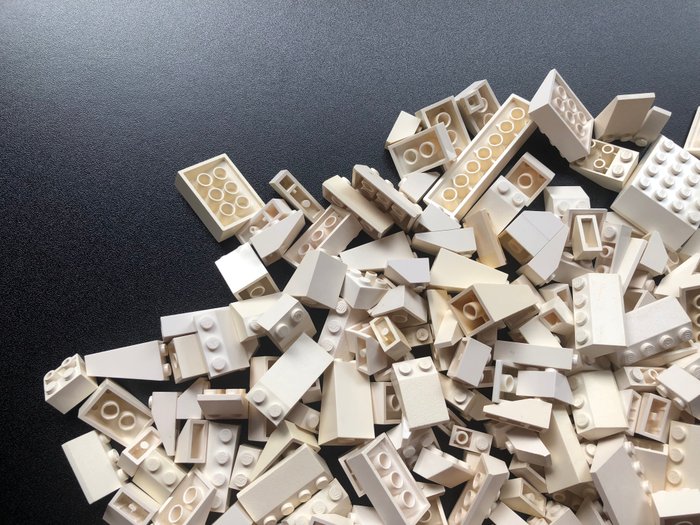 Lego - Geen serie - LEGO Partij van 1000 gram witte dakpannen