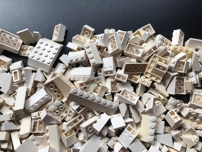 Lego - Geen serie - LEGO Partij van 1000 gram witte dakpannen