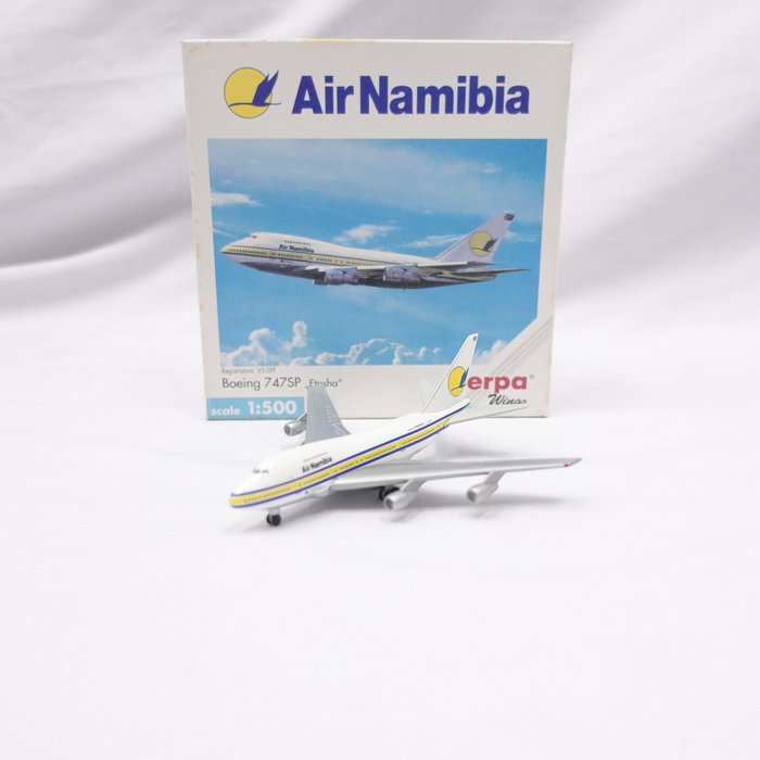 Herpa Wings 1:500 - Modelfly - Air Namibia Boeing 747SP Etosha / Alitalia Boeing 747-200 Baci