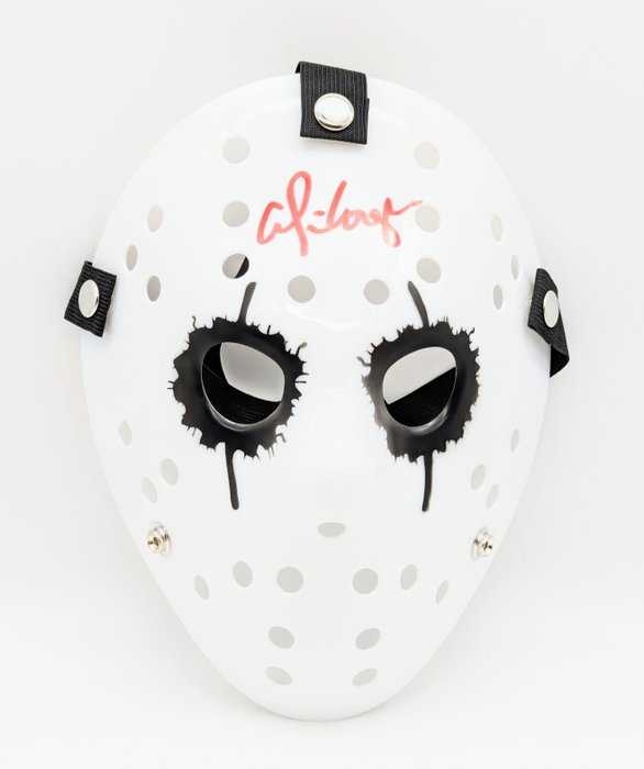 Alice Cooper - Alice Cooper signerede brugerdefineret "Fredag den 13." Jason Vorhees-maske