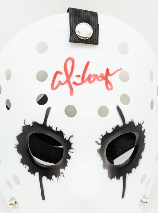 Alice Cooper - Alice Cooper signerede brugerdefineret "Fredag den 13." Jason Vorhees-maske