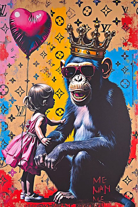 RINGER - Banksy Monkey Vuitton Star (L)