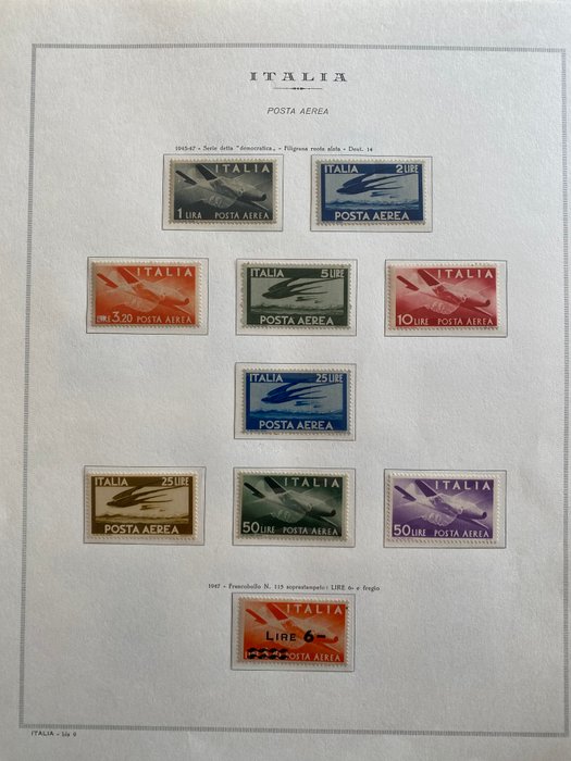 Den Italienske Republik 1945/2002 - Komplet samling af Den Italienske Republik frimærker i fremragende stand, alle MNH