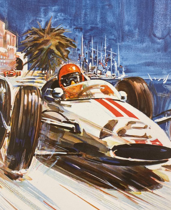 Michel Beligond - MONACO Gran Prix  - 25 ET 26 MAI 1963 (linen backed on canvas) - 1980‹erne