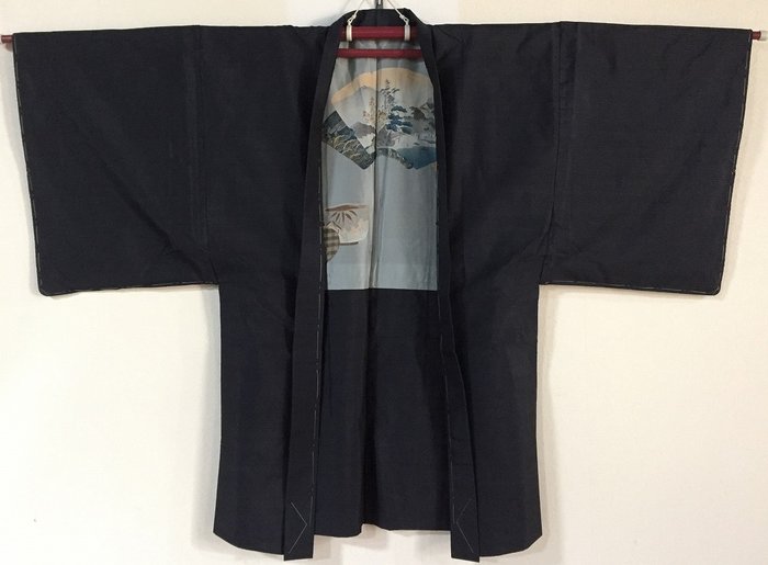 Landskab / japansk vintage Kimono Haori jakkesæt - Silke - Japan - Showa periode - Heisei periode