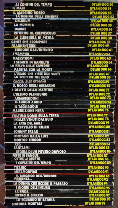 Dylan Dog - sequenza completa 50 - 99 prima edizione - 50 Comic