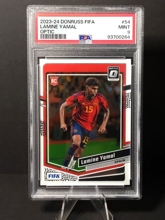 2023/24 Panini Donruss FIFA Lamine Yamal, Optic #54 PSA 9 Graded card