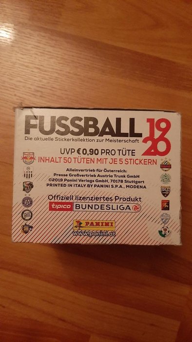 2019/20 Panini Fussball Bundesliga - 1 Sealed box - Næsten så god som ny (NM)