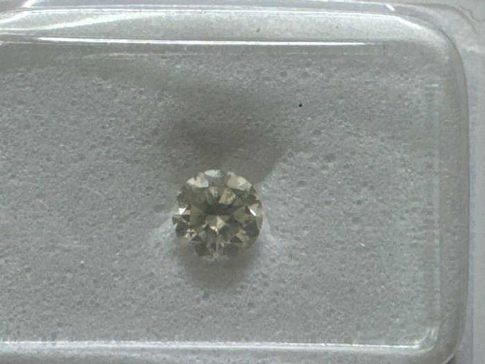 Ingen mindstepris - 1 pcs Diamant  (Natur)  - 0.30 ct - Rund - I - SI2 - Gemewizard Gemological Laboratory (GWLab)