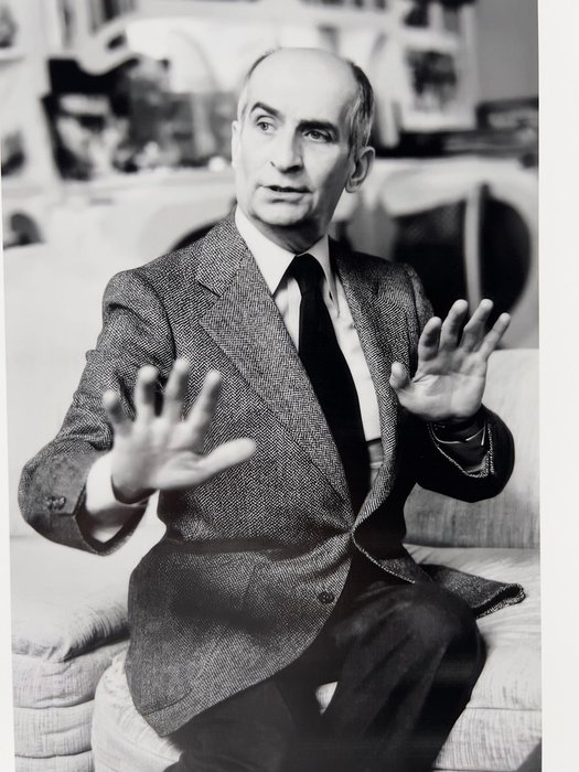 Louis de Funès - At Home 1978 - Collector Image - Size 42x30 cm - 100% new - Gallery Stamp 3/20 pcs  sign - Never Exposed - Baryta - Flat shipped ! - No carton tube - Ready to Frame size A3 42x30 cm