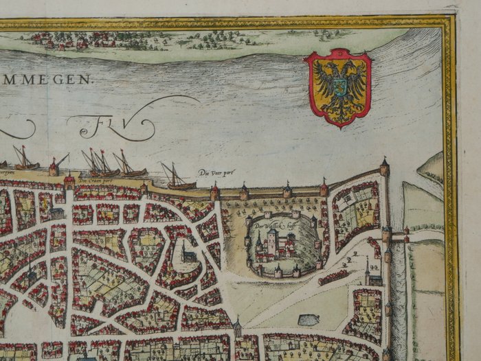 Holland - Nijmegen; Braun en Hogenberg - Noviomagium - 1581-1600