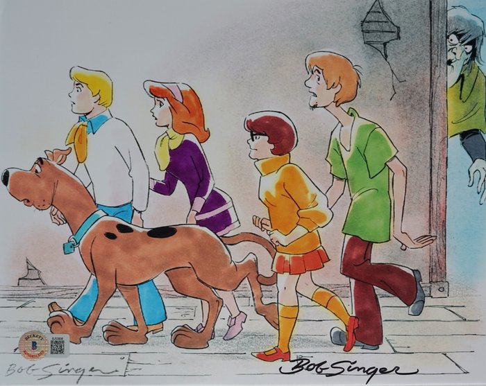 Scooby-Doo - Hanna Barbera - Bob Singer - Autograph, Photo With Beckett COA