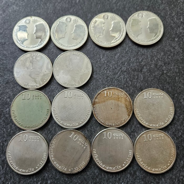 Holland 10 Euro Various Years (14 stuks)