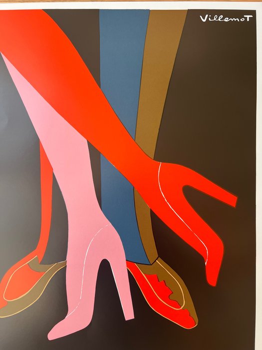 Bernard Villemot - poster decorativo- BALLY SHOES- VILLEMOT ’79 (AFTER) - 2000'erne