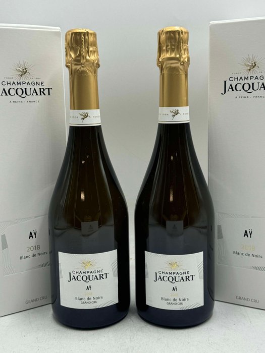 2018 Jacquart, Aÿ - Champagne Blanc de Noirs, Grand Cru - 2 Flasker (0,75 L)