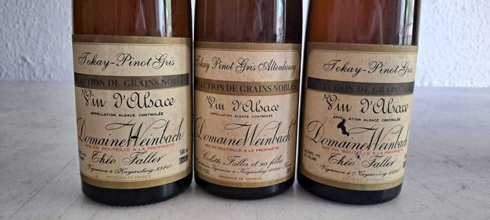 Domaine Weinbach Pinot Gris Altenbourg Selection de Grains Nobles: 1990 x2  1998 - Alsace Grand Cru - 3 Jennies (05 L)