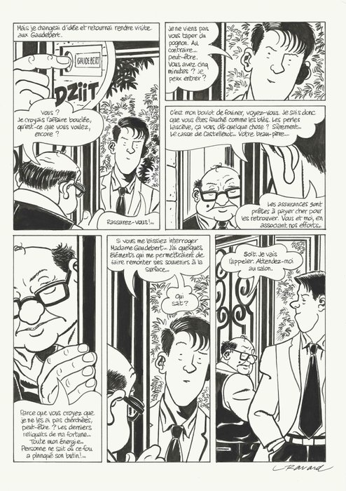 Ravard, François - 1 Original page - Nestor Burma T13 - Les rats de Montsouris - 2020