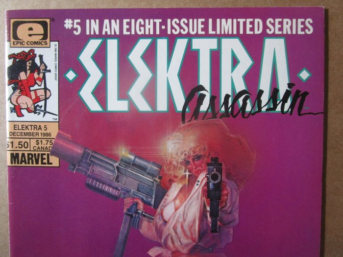 Elektra 5 - Elektra - Signed by Bill Sienkiewicz - 1 Signed comic