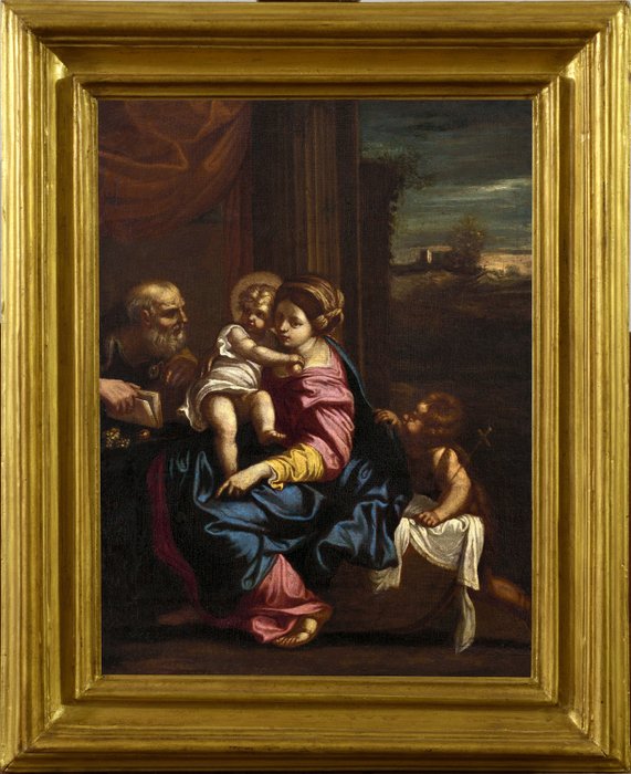 Scuola Italiana (XVII), after Annibale Carracci - Sacra famiglia