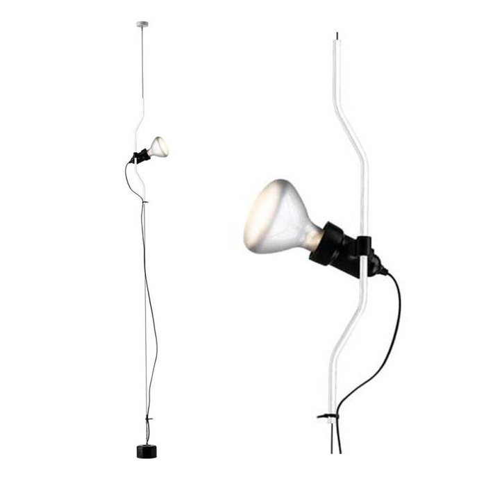 Flos - Achille Castiglioni and Pio Manzu (1971) - Lampe - Lysdæmper beslag - Hvid - Stål