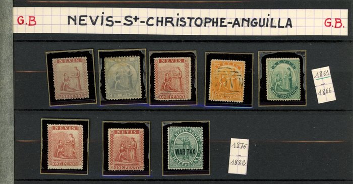 Det Britiske Statssamfund 1861 - Commonwealth Classics, Jamaica-øerne, Nevis-St Christopher, Anguilla,