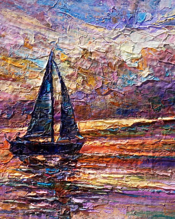 CleliaArt - Sailing Sunset