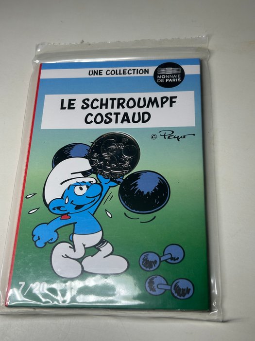 Monnaie de Paris - Les Schtroumpfs - 10€ plata - Le Schtroumpf costaud