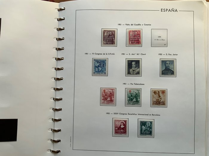 Spanien 1950/2020 - Næsten komplet samling på 12 albums.