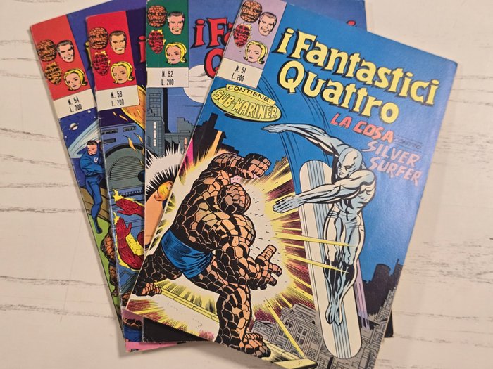 I Fantastici Quattro n 51/54 - originali - 4 Comic - Første udgave