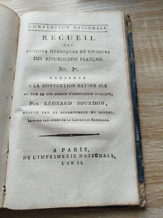 Collectif - Plan de la constitution présenté à la convention nationale - 1793