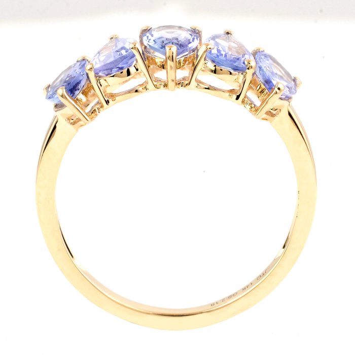 Ingen mindstepris - Ring - 14 karat Gulguld -  2.19ct. tw. Tanzanit