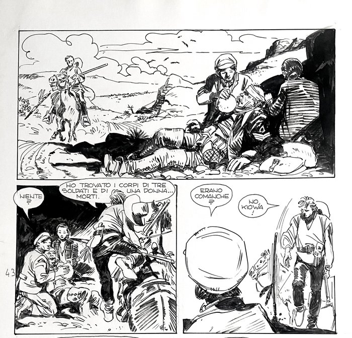 Milazzo, Ivo - 1 Original page - Ken Parker #19 - Un uomo inutile