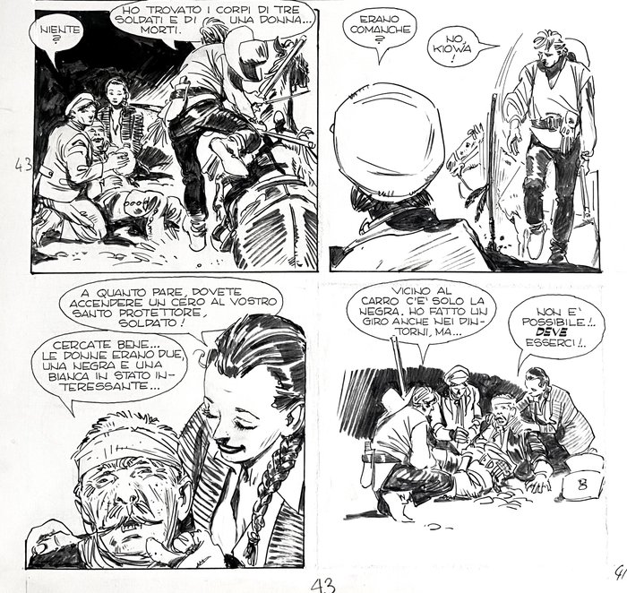 Milazzo, Ivo - 1 Original page - Ken Parker #19 - Un uomo inutile