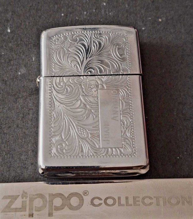 Zippo Venetian Año 1989 Mes Julio - Lighter - Stål