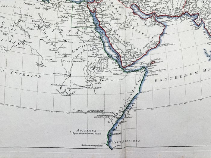 Ancient world - Europa, Lilleasien, Arabien, Indien, Nordafrika, Asien; Jean-Baptiste Bourguignon d'Anville / Christoph Weigel - Orbis Veteribus Notus - 1781-1800