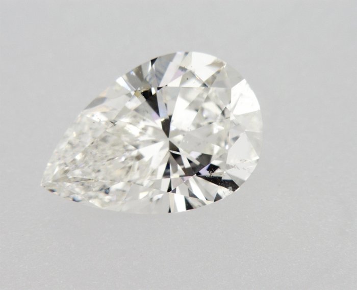 1 pcs Diamant  (Natur)  - 204 ct - Pære - H - SI1 - Gemological Institute of America (GIA) - f56