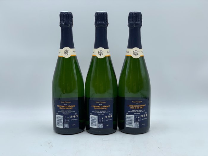 Veuve Clicquot, Rich On Ice - Champagne Brut - 3 Flasker (0,75 L)