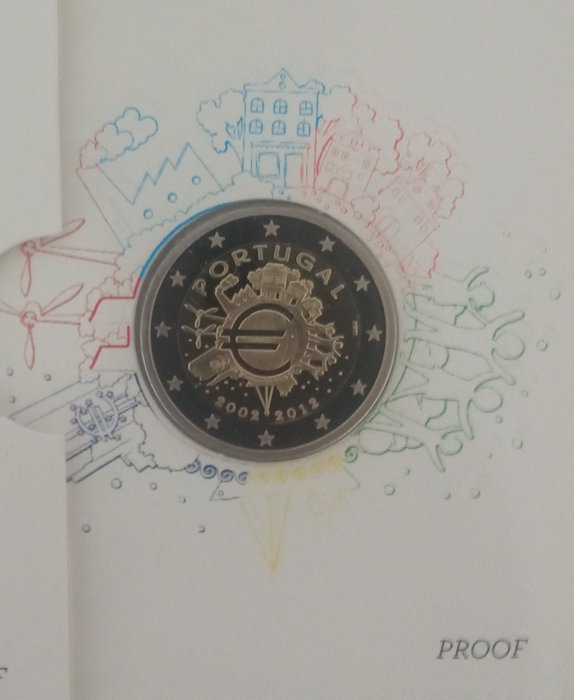 Portugal. 2 Euro 2012/2024 (5 moedas) Proof