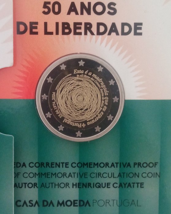 Portugal. 2 Euro 2012/2024 (5 moedas) Proof