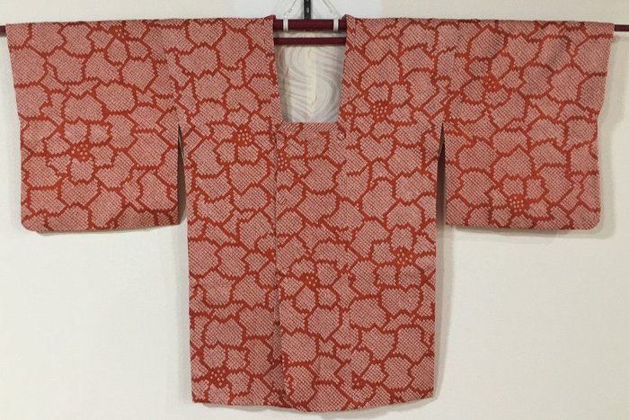 Sæt med 2 / SHIBORI / Japansk vintage kimono 羽織 HAURI jakke / 道行 MICHIYUKI frakke - Silke - Japan - Showa periode - Heisei periode