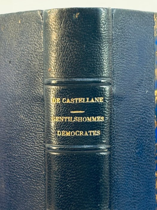 Marquis de Castellane [Reliure aux armes du Comte d'Antioche] - Gentilshommes démocrates : le vicomte de Noailles, l La Rochefoucauld, Clermont-Tonnerre ( - 1900