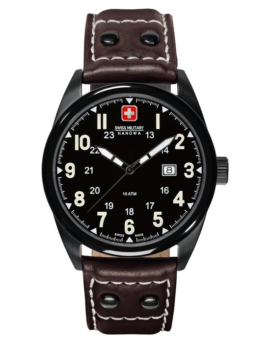 Swiss Military - Ingen mindstepris - Swiss Military Pilot Vintage - 40 mm - Swiss Quartz - Mænd - 2011-nu