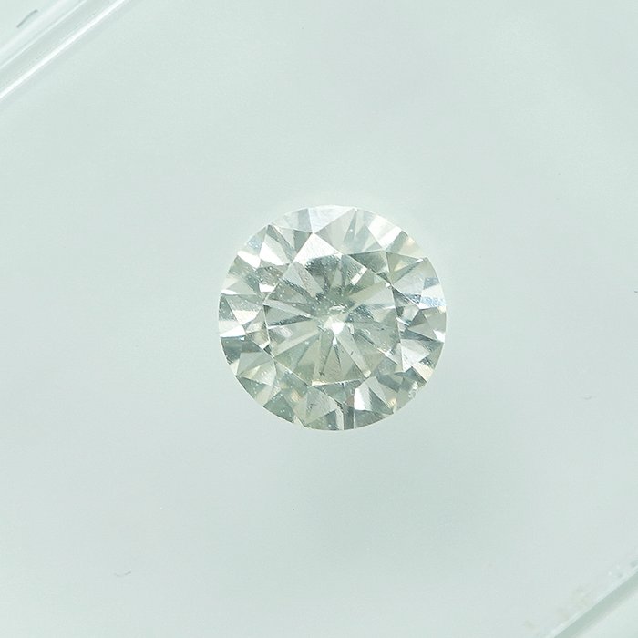 1 pcs Diamant  (Natur)  - 0.35 ct - J - I1 - Gem Report Antwerp (GRA)