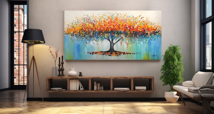 Monika Spiewak - Spirit Tree - XXL -  on Frame - Ready to Hang