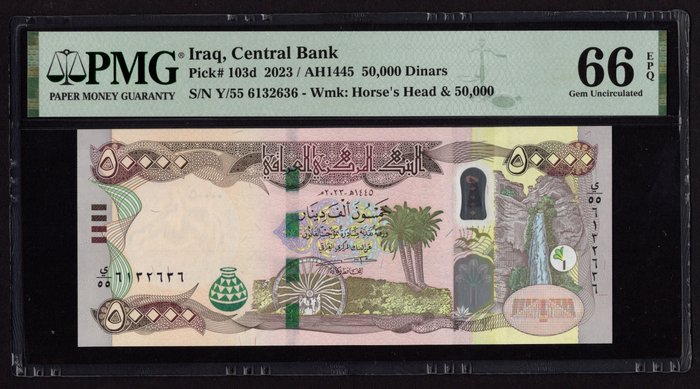 Irak. - 50,000 Dinars 2023 - Pick 103d  (Ingen mindstepris)