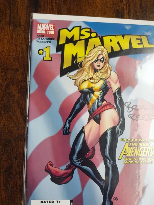 Ms Marvel #1 - Signed by story creator Brian Reed - 1 Signed comic - Første udgave/2007