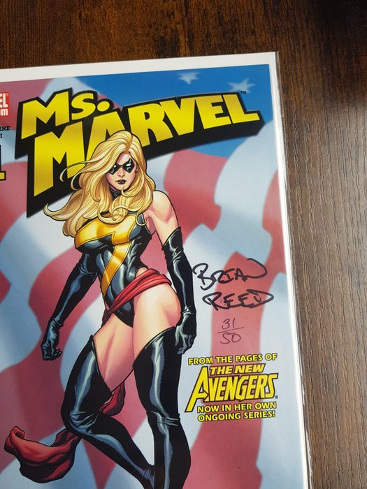 Ms Marvel #1 - Signed by story creator Brian Reed - 1 Signed comic - Første udgave/2007